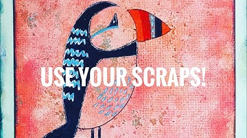 Napkin Art - Use Your Scraps 🎨 Working In My Journal 🎨