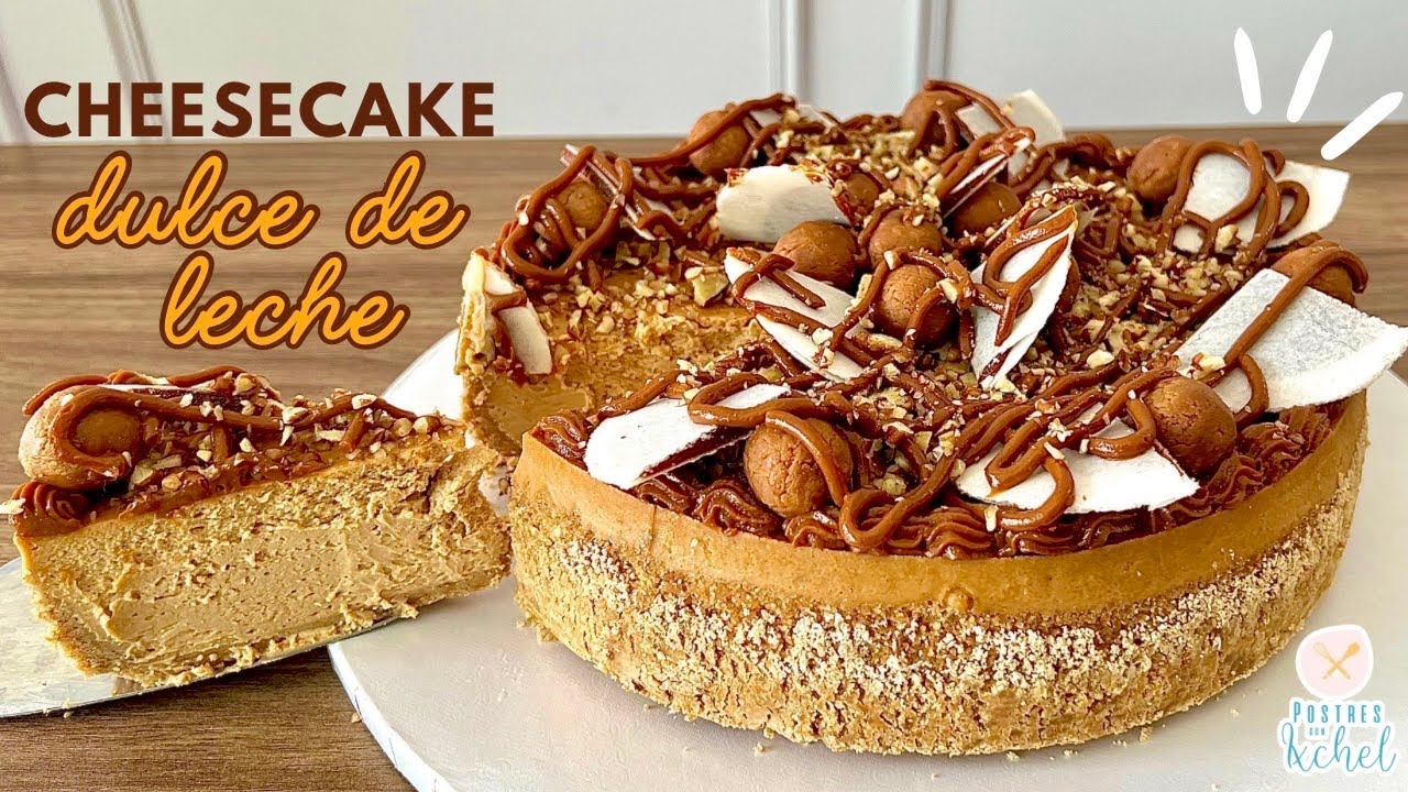 CHEESECAKE DE DULCE DE LECHE CREMOSO | RECETA FACIL DE PASTEL DE QUESO | POSTRES CON IXCHEL
