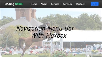 How to Create a Menu in HTML and CSS.CSS flexbox tutorial.