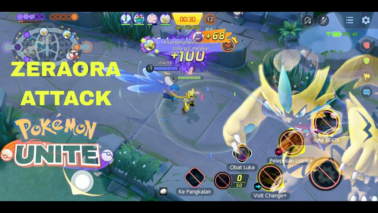 Zeraora Rought Battle top battle ZERAORA - POKEMON UNITE - YouTube