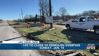 I-57 to close to demolish overpass on Sunday, January 15 | KFVS