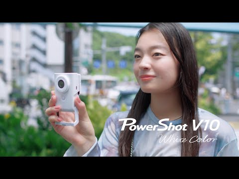 Introducing PowerShot V10 White Color (Canon Official) - YouTube