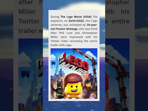 The Lego movie 2014 - 14 year old animator