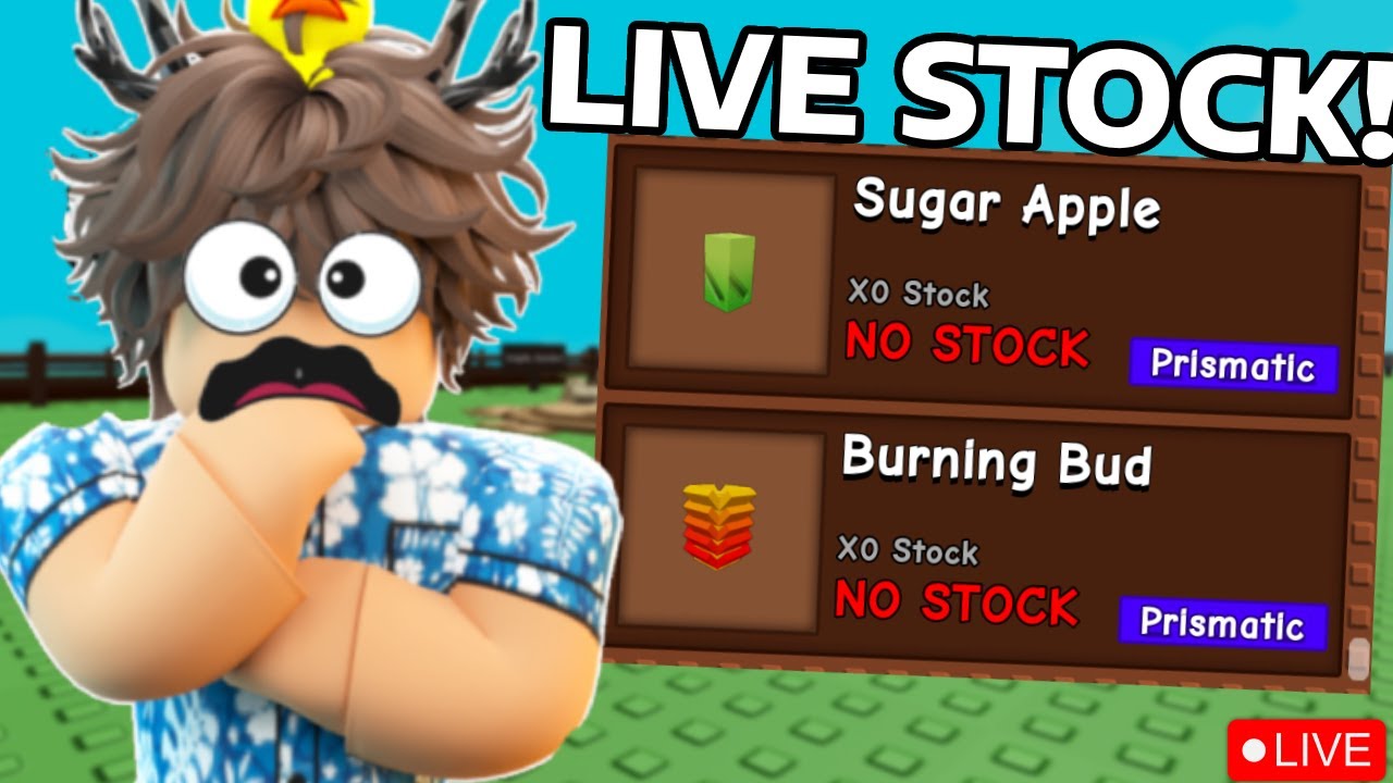 🔴GROW A GARDEN LIVE STOCKS AND TRADE! 24/7