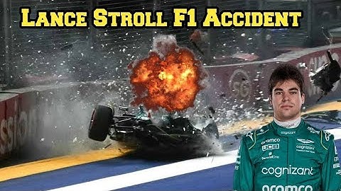 Lance Stroll Crash CCTV Video I Lance Stoll accident Video