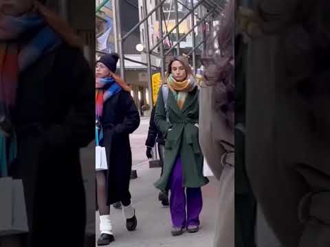 شاهد ردت فعل النساء و الرجال عند رؤية امرأة جميلة لن تصدق النهاية