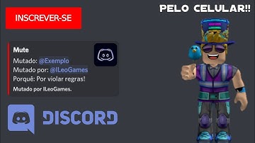 Bot Designer - Sistema de Mute e Unmute por Comandos - Discord Tutorial Celular