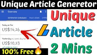 Unique Article Generator 2019 | Best Free Unique Article Generator | Free Article Generator | Unique Article Generator 2019 | Best Free Unique Article Generator | Free Article Generator |