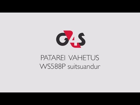 Suitsuandur WS588P patarei vahetus