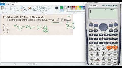 Find the slope of the tangent to the curve calculator