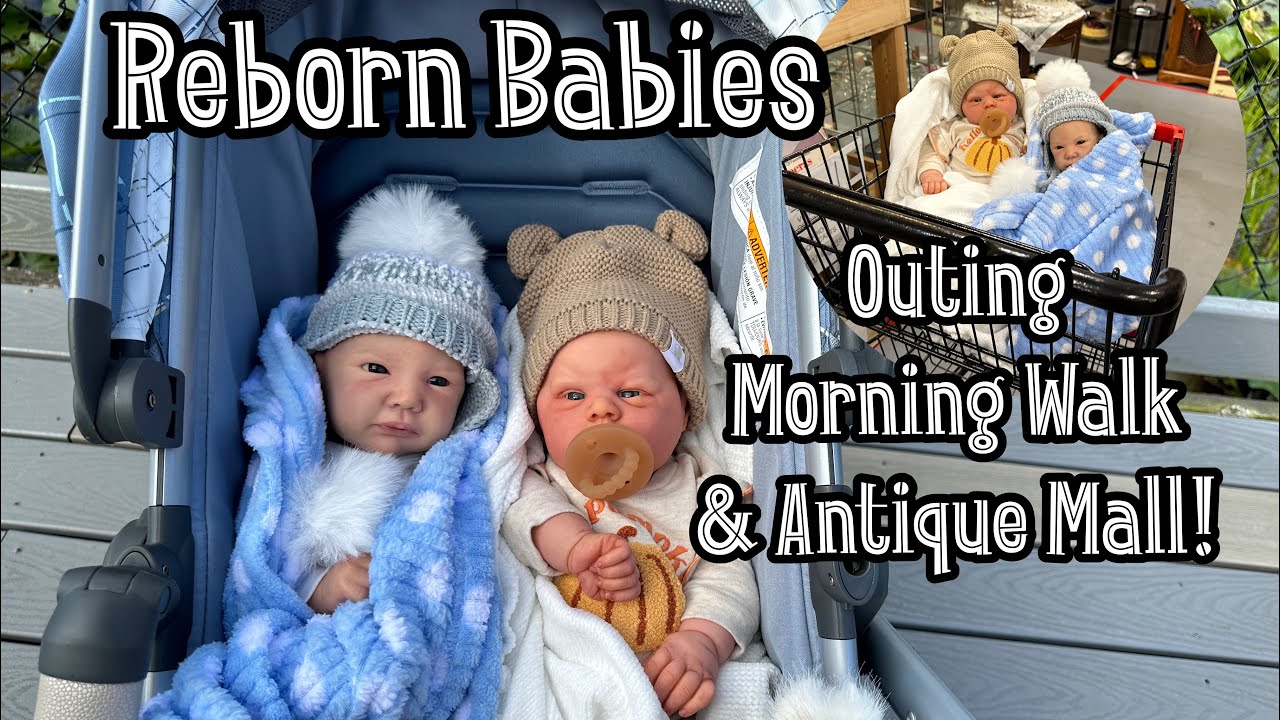 Reborn Babies Outing Nature Walk And Antique Mall Doll Hunting With Special Guest!