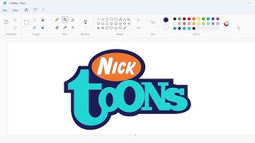 How to draw the Nicktoons UK logo from 2004 to 2007 using MS Paint | How to draw on your computer
