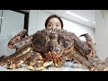 [Mukbang ASMR] 4.3KG 킹크랩 🦀 불닭볶음면 통김치 까지! Giant Kingcrab Buldak Ramen Kimchi Eatingshow Ssoyoung