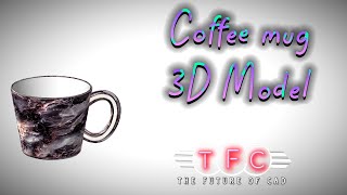 How to Create a 3D Coffee Mug in Creo | Step-by-Step CAD Modeling Tutorial for Beginners