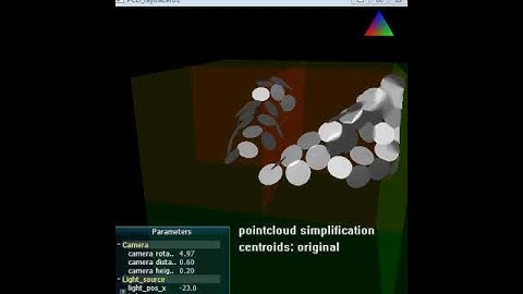 Clustering - Point Cloud Simplification
