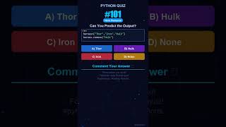 Python Quiz #101 — Can You Predict the Output? #shorts #python