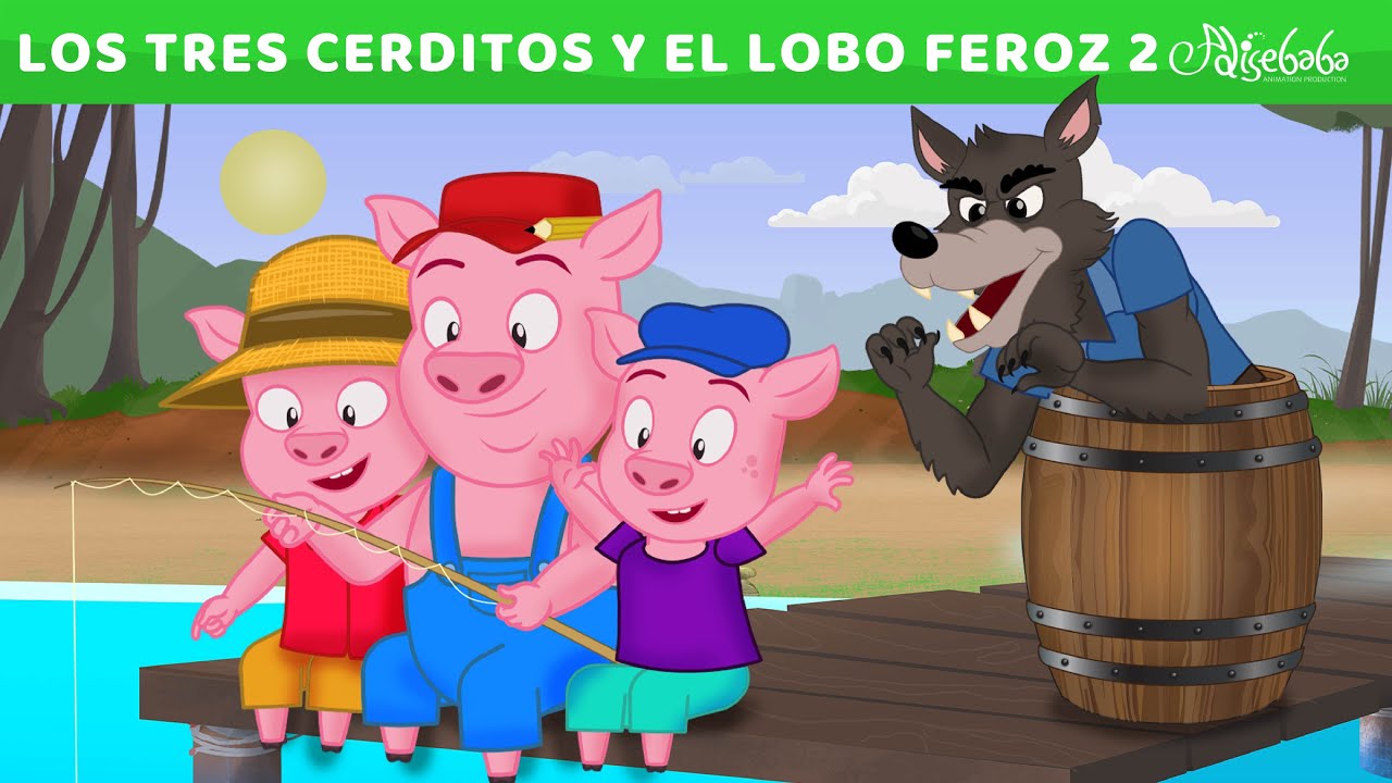 LOS TRES CERDITOS. CUENTOS ANIMADOS. CON ANIMACIONES RESISTENTES Y APTAS  PARA PEQUEÑAS MANOS