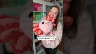NEW CROCHET AXOLOTL (no-sew) #crochet #amigurumi #yarn