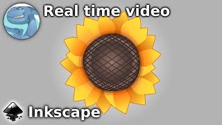 Sunflower. Vector graphics with Inkscape.