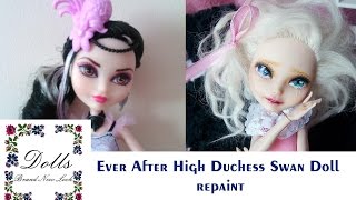 Ever After High Duchess Swan Doll secont repaint