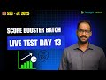 🔴Score Booster Batch Day 13 | SSC JE 2025 | Terzaghi Institute