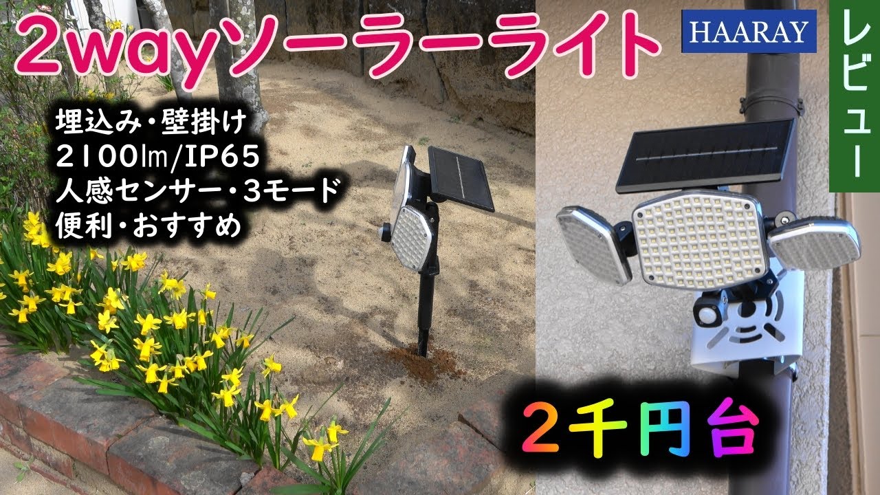 Security? Garden light? A 2-way solar light you can buy for around