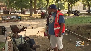 Outreach Workers With Project Home Hand Out Water, Check On City's Homeless Population Amid Heat Wav