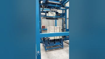 New customer case !Rotary arm Fully automatically Brick strapping machine
