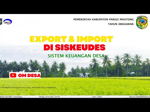 CARA EXPORT IMPORT DATA DI SISKEUDES - OM DESA