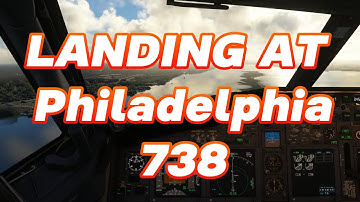 Landing in Philadelphia with the  737-800 BBJ2 | RTX4080 | Tobii 5 | 4K