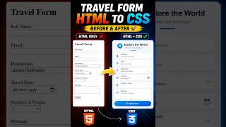 “From basic HTML ➡️ Clean UI with CSS 💻🔥