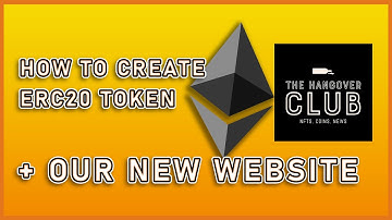 HOW TO CREATE AN ERC20 TOKEN + INTRO TO OUR WEBSITE!