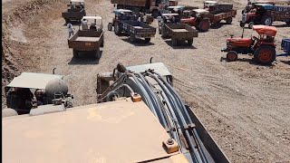 volvo Excavator Full Speed Loading In Massey And Mahindra Tractor