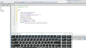 code block - dengan rumus lingkaran