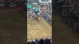 He almost got stepped on ? rodeo pbr