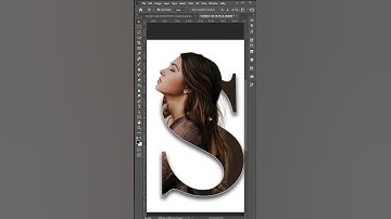 Letter Portrait design in Photoshop