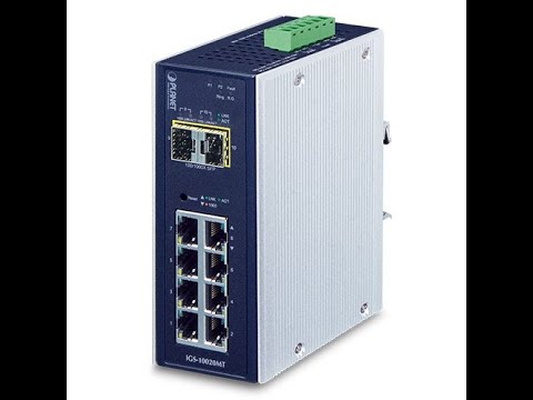 IGS-10020MT Industrial 8-port 10/100/1000T + 2-port 1G/2.5G SFP Managed Gigabit Switch Unboxing