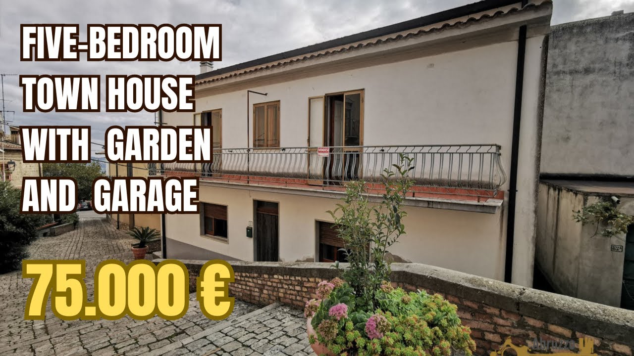 Five-bedroom stone house with garden and garage. San Felice del Molise