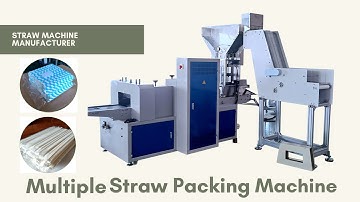 Paper straws group packaging machine 8mm straws 200pcs/pack