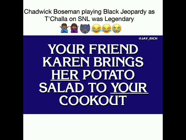 Snl Black Jeopardy Youtube
