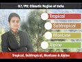 G7/P6: Indian Climatic Regions & Forest Types