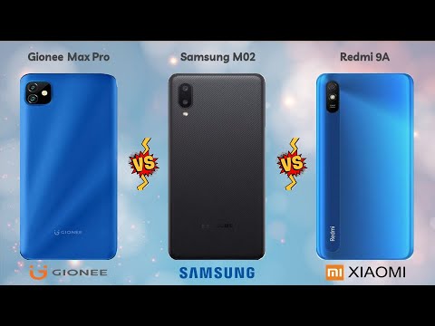 Gionee Max Pro vs Redmi 9A vs Samsung M02 Specification's Comparison