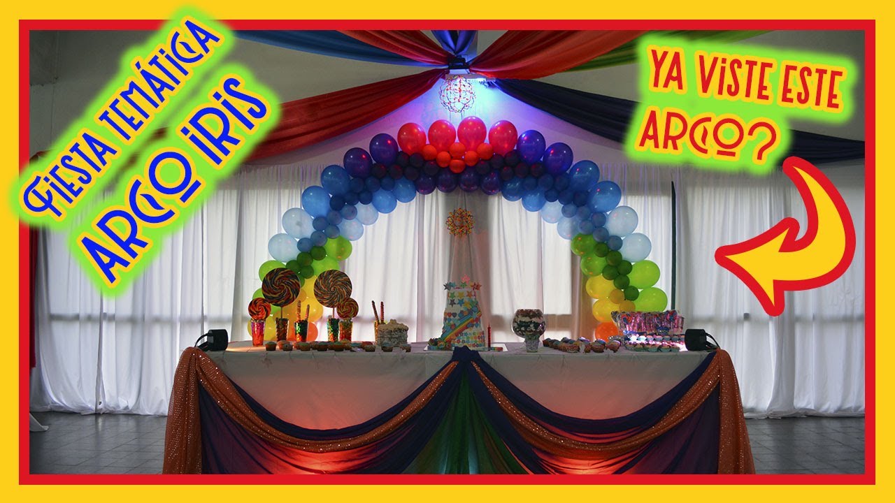 Mini decoración temática arco iris - YouTube