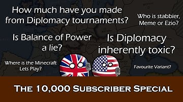 The DiploStrats 10K Subscriber Q&A