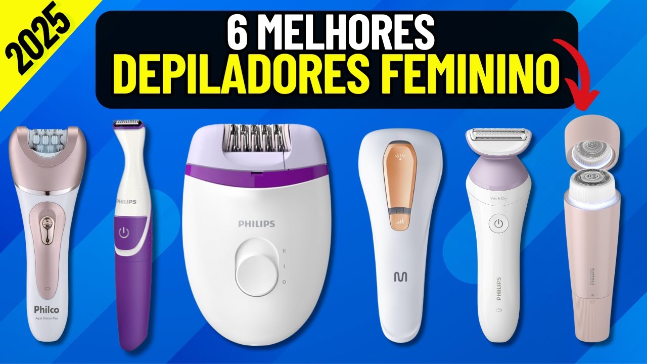 Qual melhor DEPILADOR ELÉTRICO FEMININO de 2025? APARADOR DE PELOS ...
