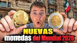 MÉXICO SORPRENDE AL MUNDO con las NUEVAS MONEDAS del Mundial 2026 😱