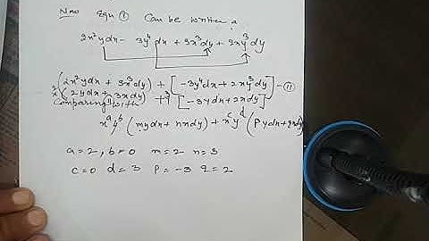 #8 exact differential equations exercise 1.7