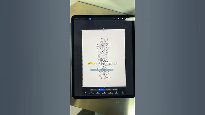 How to remove white background from an image in procreate #removebackground  #procreate #howtotattoo