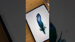 How to Paint Watercolor Feathers in Procreate #bestprocreatebrushes #procreatetutorial