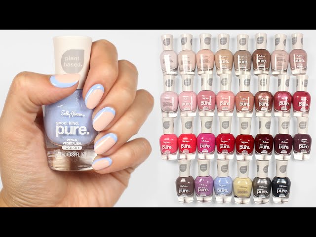 Sally Hansen Good. Kind. Pure. Full Collection Swatches & Nail Art